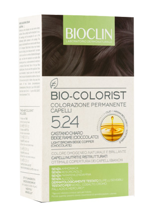 BIOCLIN BIO COLORIST COLORAZIONE PERMANENTE CASTANO CHIARO BEIGE RAME CIOCCOLATO