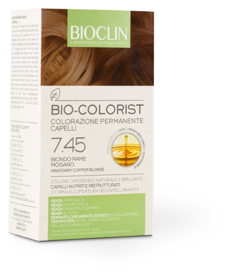 BIOCLIN BIO COLORIST COLORAZIONE PERMANENTE BIONDO RAME MOGANO