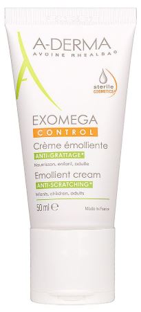 A-Derma Exomega Control - Crema Corpo Emolliente per Pelle Secca - 50 ml