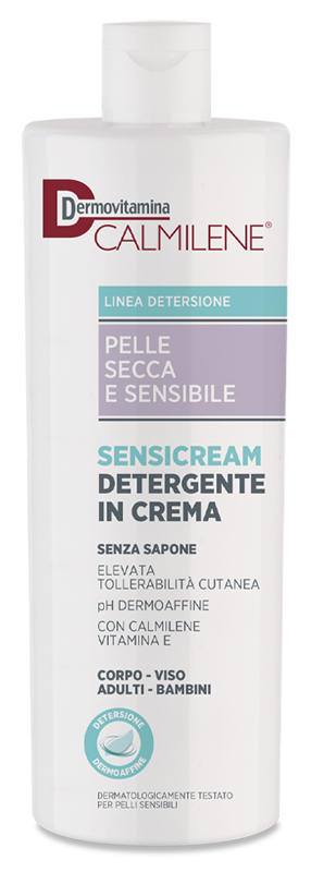 Dermovitamina Calmilene Sensicream - Detergente Corpo in Crema Idratante - 500 ml