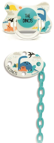 SUAVINEX SUCCHIETTO FUSION TETTARELLA ANATOMICA S +4/18 + CLIP DINO BLU