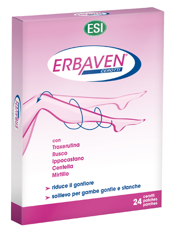 Esi Erbaven - Cerotti per Gambe Pesanti e Affaticate - 24 Pezzi
