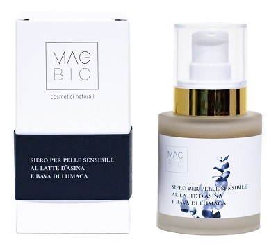 MAGBIO SIERO PELLE SENSIBILE LATTE D'ASINA E BAVA DI LUMACAFLACONE IN VETRO 30 ML