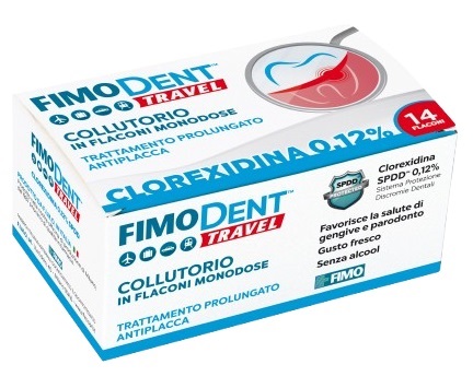 FIMODENT TRAVEL COLLUTORIO CLOREXIDINA SPDD 0,12% 14 FLACONCINI MONODOSE 10 ML