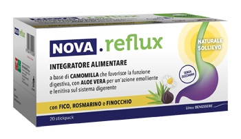 Nova Reflux - Integratore per la Funzione Digestiva - 20 Stick Pack