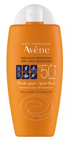 Avene - Crema Fluida Solare Sport con Protezione Molto Alta SPF 50+ - 100 ml