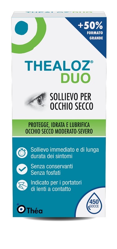 Thealoz Duo - Collirio Idratante Lubrificante per Occhi Secchi - 15 ml