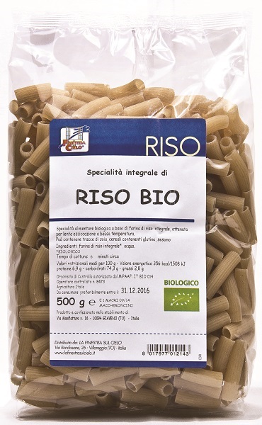 MACCHERONCINI RIGATI DI RISO BIO 500 G