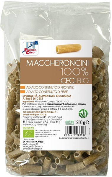MACCHERONCINI CECI 100% BIO