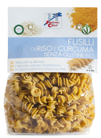 FUSILLI RISO E CURCUMA SENZA GLUTINE BIO 250 G