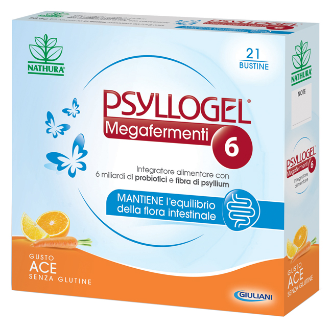 Psyllogel Megafermenti 6 Gusto ACE - 21 Bustine