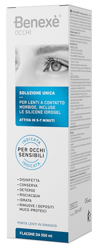 SOLUZIONE UNICA BENEXE' PULIZIA LENTI A CONTATTO 500 ML