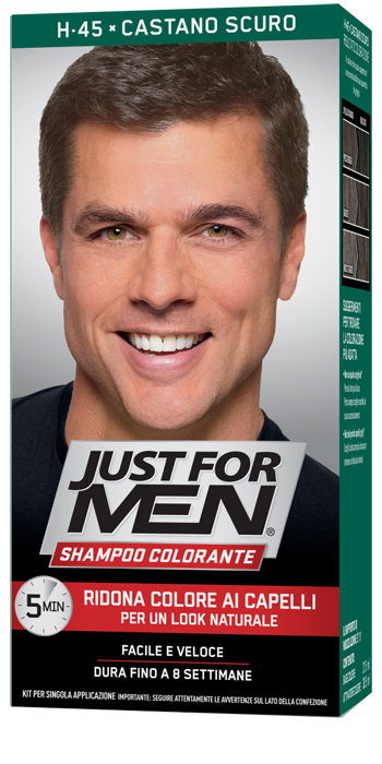 Just For Men Shampoo Colorante H45 Castano Scuro
