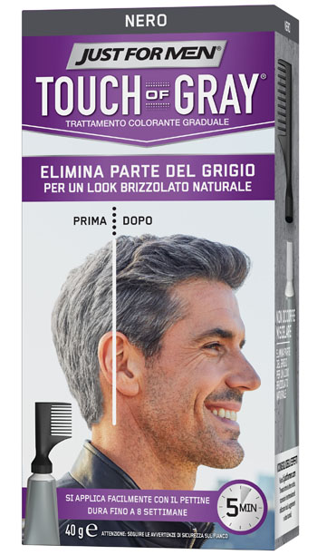 Just For Men Touch Of Gray Trattamento Colorante Graduale Nero 40 g