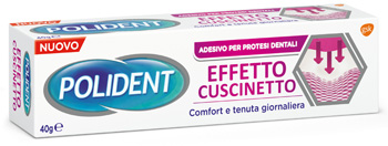 Polident Fissativo Effetto Cuscinetto - Adesivo per Protesi Dentali - 40 g
