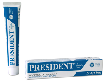 PRESIDENT ORTHO-IMPLANT DENTIFRICIO PER APPARECCHIO E IMPLANT SYSTEM 75 ML