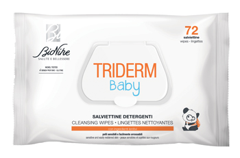 BioNike Triderm Baby - Salviettine Detergenti Lenitive - 72 Pezzi