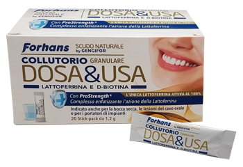 FORHANS DOSA & USA COLLUTORIO GRANULARE 20 STICK PACK