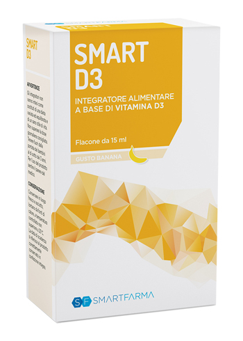 Smart D3 - Integratore di Vitamina D3 in Gocce Gusto Banana - 15 ml