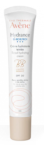Avene Hydrance BB - Crema Viso Ricca Idratante Colorata con Protezione Solare Alta SPF 30 - 40 ml