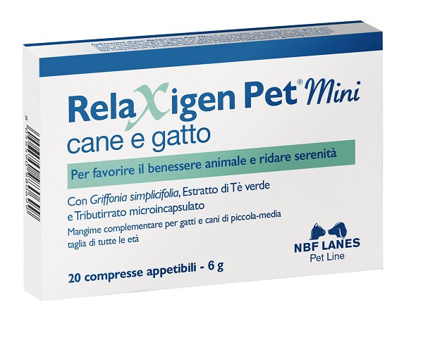 Relaxigen Pet Mini Cane e Gatto Mangime Complementare 20 Compresse