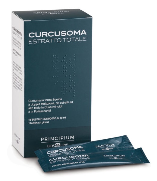 Principium Curcusoma Estratto Totale - Integratore di Magnesio e Curcuma - 30 Bustine