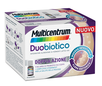 Multicentrum Duobiotico - Integratore di Fermenti Lattici - 8 Flaconcini