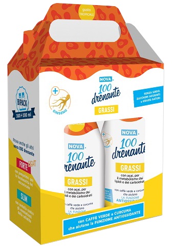 NOVA100 DRENANTE GRASSI CON GINSENG 300+300 ML