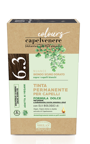 CAPELVENERE COLOURS TINTA CAPELLI 6,3N BIONDO SCURO DORATO
