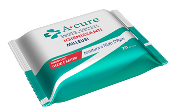 SALVIETTINA IGIENIZZANTE MILLEUSI A+CURE 20 PEZZI