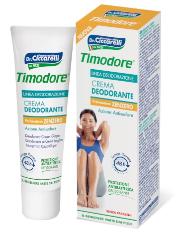 Timodore Crema Deodorante Piedi allo Zenzero 75 ml