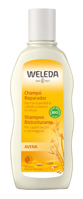 Weleda Avena - Shampoo Ristrutturante per Capelli Secchi e Danneggiati - 190 ml