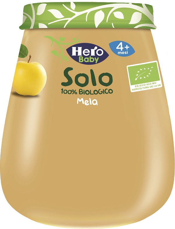 Hero Solo - Omogeneizzato Biologico 100% Gusto Mela - 120 g