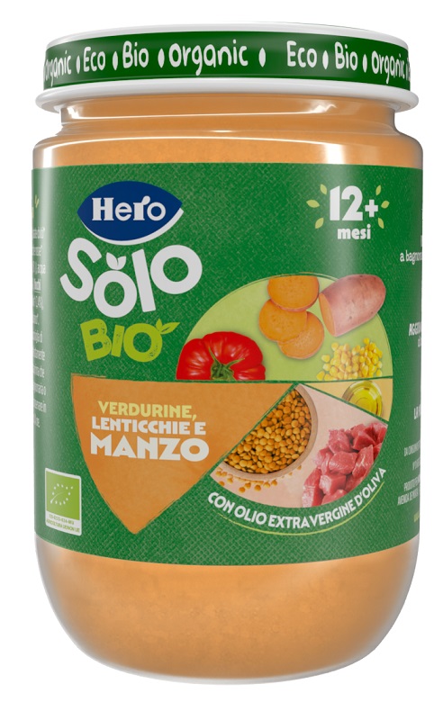 Hero Solo Omogeneizzato Biologico Verdurine con Manzo 190 g