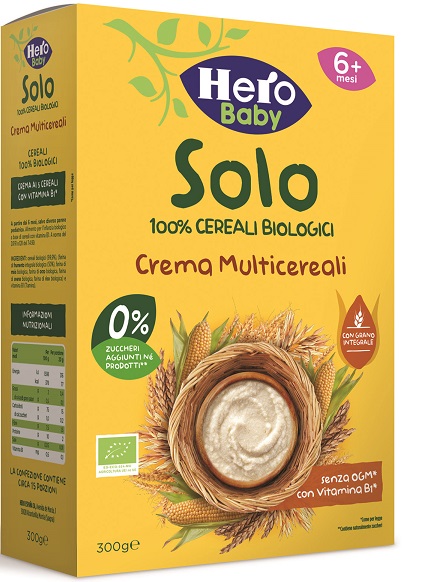HERO SOLO CREMA MULTICEREALI 100% BIO 300 G