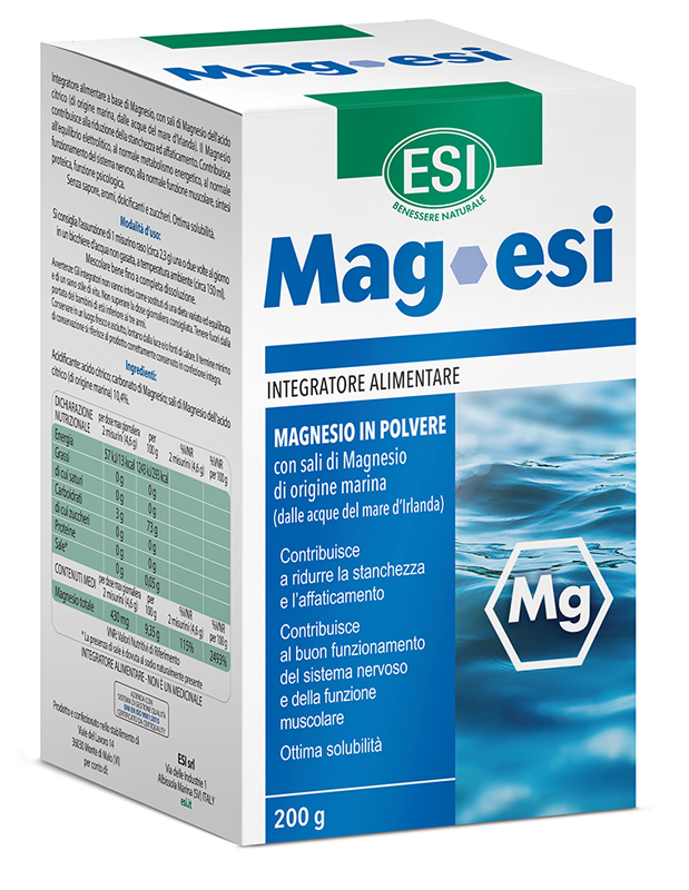 Esi Mag - Integratore di Magnesio in Polvere - 200 g