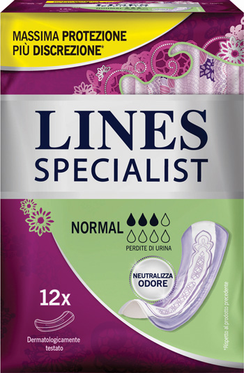 Lines Specialist Normal Farma - Assorbenti per Incontinenza - 12 Pezzi