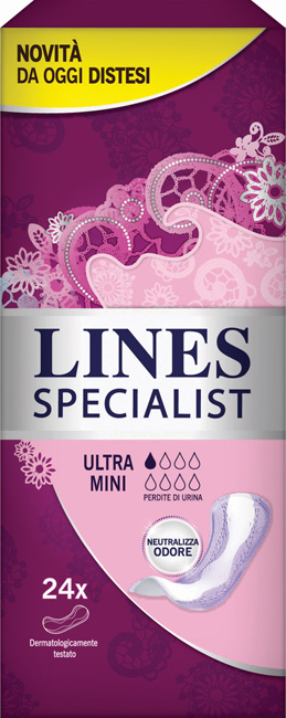 Lines Specialist Ultramini - Assorbenti per Incontinenza Leggera - 24 Pezzi