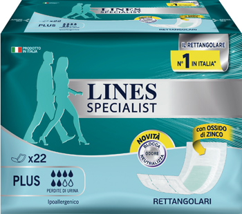 LINES SPECIALIST PANNOLONE RETTANGOLARE 22 PEZZI