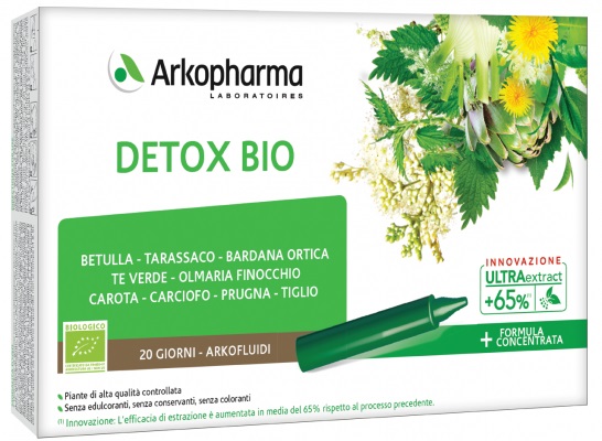 ARKOFLUIDI ULTRA SUONI DETOX BIO 20 FIALE