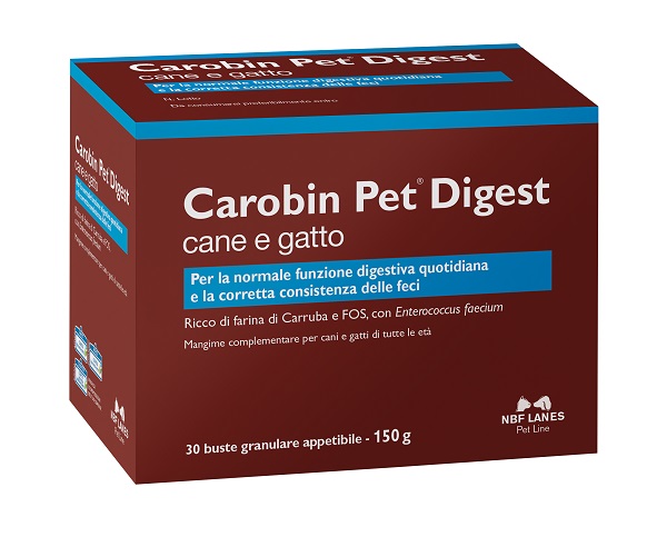 Carobin Pet Digest Mangime Complementare Cane e Gatto 30 Bustine