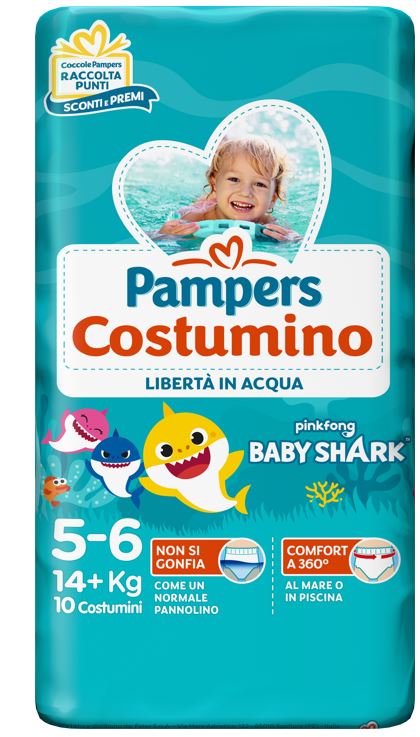 Pampers il Costumino - Pannolino per Mare o Piscina Taglia 5+ - 10 Pezzi