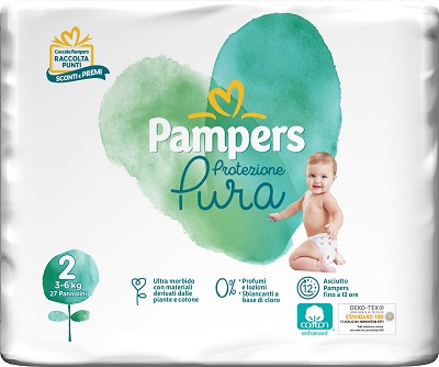 Pampers Naturello - Pannolino Mini Taglia 2 - 27 Pezzi