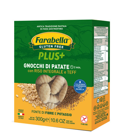 FARABELLA GNOCCHI PATATE RISO INTEGRALE E TEFF 300 G