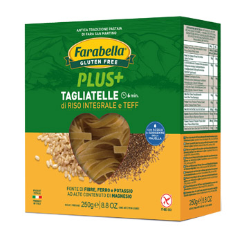 FARABELLA TAGLIATELLE RISO INTEGRALE E TEFF 250 G