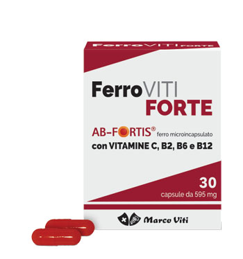 Ferroviti Forte - Integratore di Ferro e Vitamine - 30 Capsule