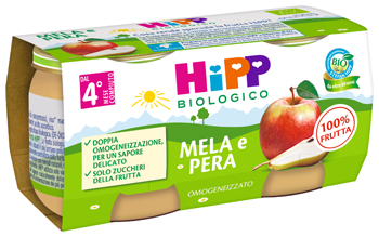 HIPP OMOGENEIZZATO MELA/PERA 2 X 80 G