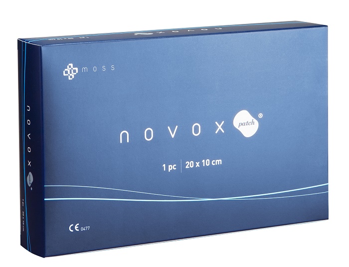 NOVOX PATCH MEDICAZIONE POLIURETANO MATRICE OLEICA RILASCIOROS 20X10 CM 1 PEZZO