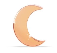 ORECCHINO MEZZALUNA ORO ROSA