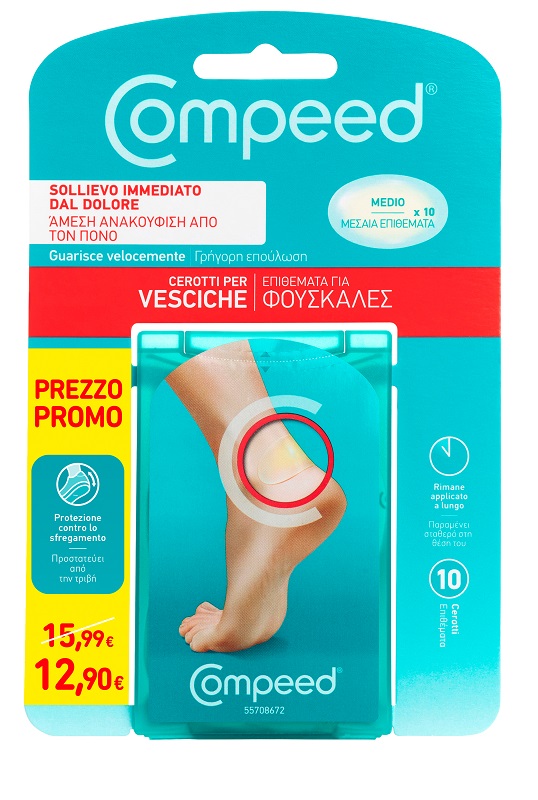 COMPEED CEROTTO VESCICHE MEDIO 10 PEZZI PROMO
